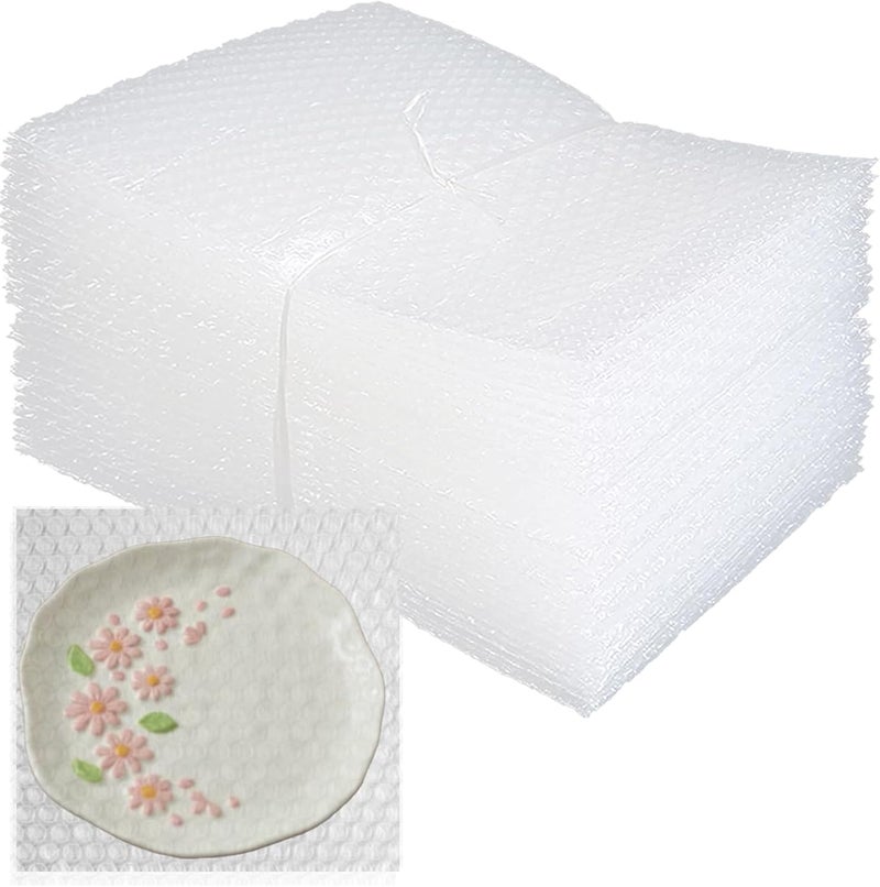 HANDRERLEE 50 Pcs Clear Bubble Out Bag 12X12Inch, Bubble Pouches Wrap for Shipping, Double Walled Cushioning Bags for Moving, Packing and Extra Protecting Fragile Item - Image 1